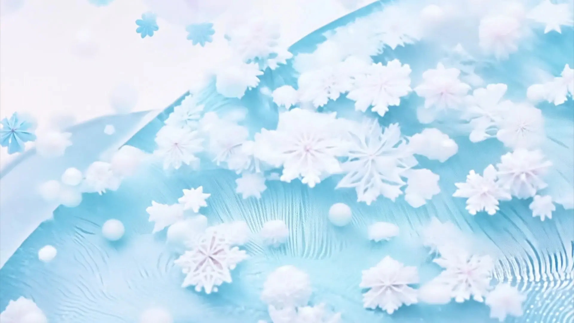 Vibrant Pastel Flowers Title Animation Background